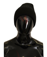 Dolce & Gabbana Black Wool Knit Women Winter Hat -   -  Dolce & Gabbana.